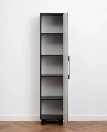 Пенал Копенгаген со створкой венге/черный матовый