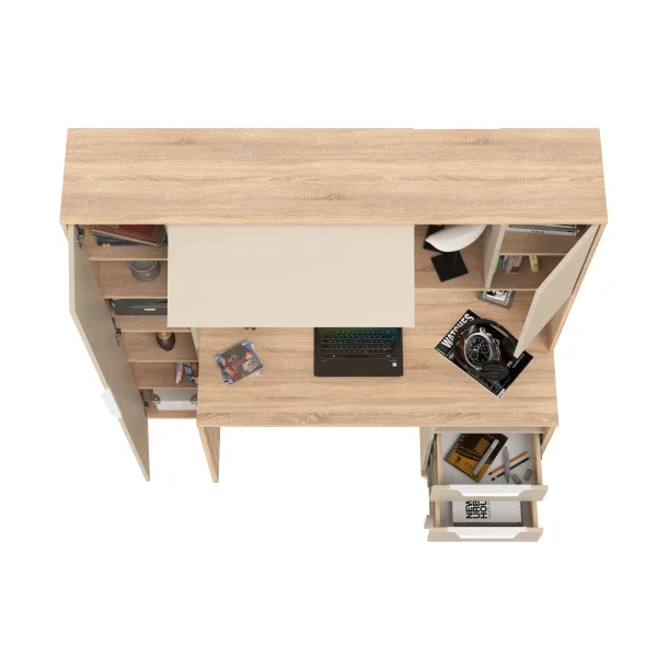 Стол компьютерный Комфорт 12.95 дуб сонома/сатин