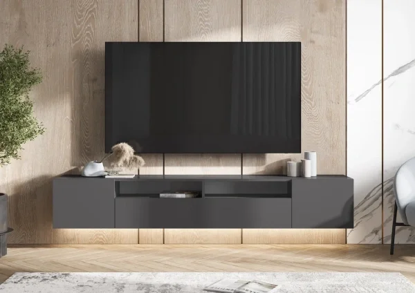 Тумба под ТВ Сити графит