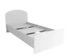 Кровать Лавис КРД 900.1 белый/белый софт