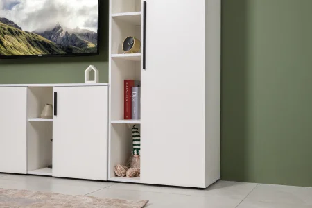 Шкаф Эйр 16.324.02 белый шагрень