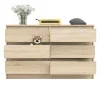 Широкий комод шесть ящиков МК 1200.6 дуб сонома