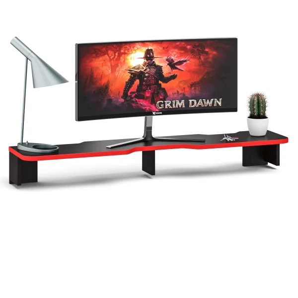 Стол компьютерный с надстройкой СК-5 (1400) венге/кромка красная