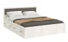 Кровать Фиеста NEW с ящиками 160х200 графит/дуб крафт белый