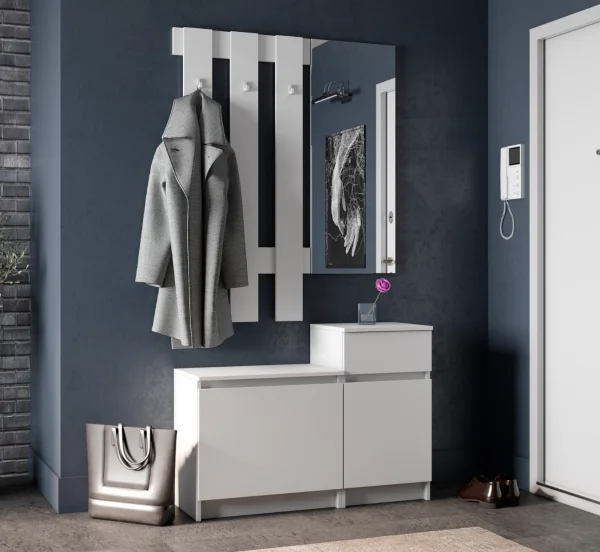 Модульная прихожая Мори белый