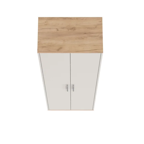 Шкаф для одежды Домино 2-3430 дуб крафт золотой/кашемир серый