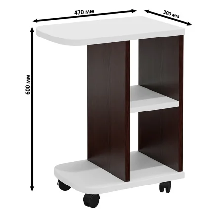 Журнальный стол СЖ-3 венге/белый