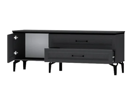 Тумба под телевизор Шарм Т-2 антрацит/рамка