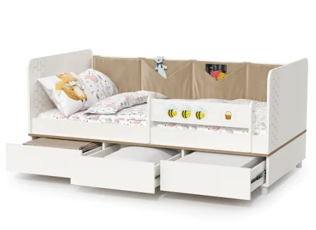 Кровать Эйп 11.40 белый/дуб белый