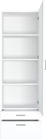Шкаф 14.11 белый (серия сонома)