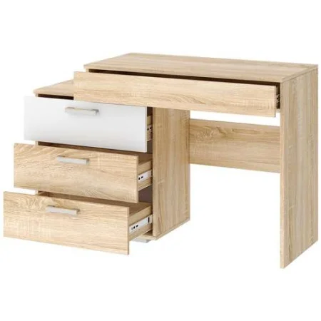 Стол косметический Соната СКС-1200 дуб сонома/белый глянец