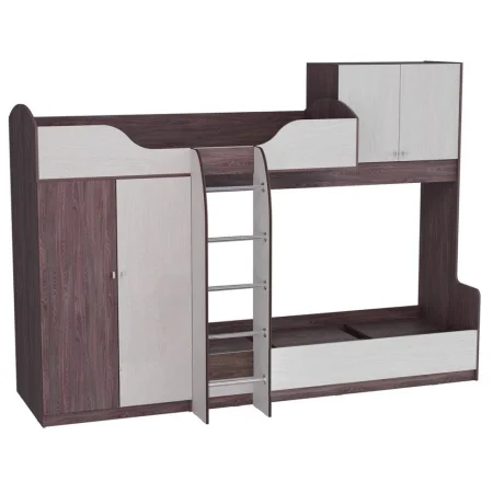 Кровать 2-х ярусная Омега-18 №2 анкор темный/анкор светлый