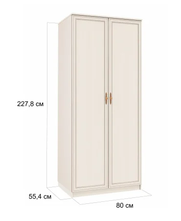 Шкаф для одежды 06.55 Габриэлла вудлайн кремовый