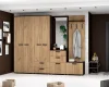 Модульная прихожая Сафари венге/дуб крафт золотой