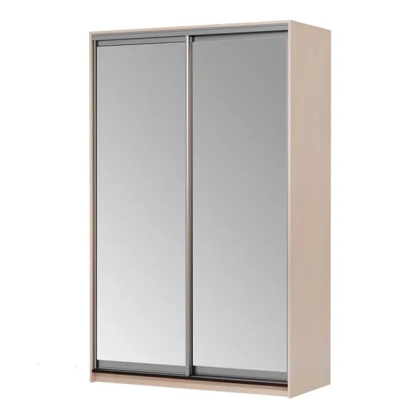 Шкаф-купе Мираж 10 с зеркалами дуб млечный