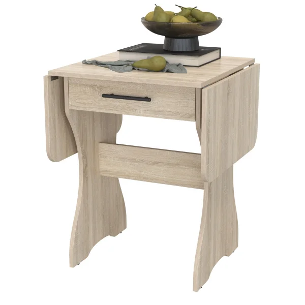 Стол обеденный раскладной с ящиком 6-02.120 дуб сонома Стол обеденный раскладной с ящиком 6-02.120 дуб сонома