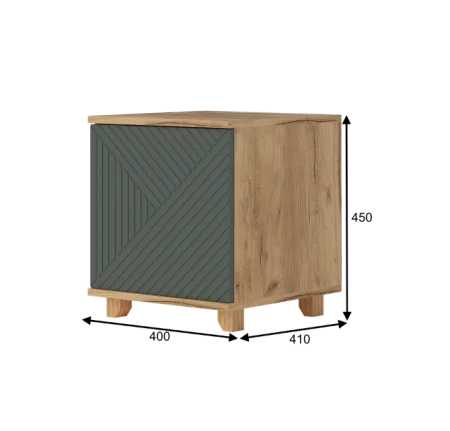 Тумба прикроватная Ньерд 1 створка дуб вотан/можжевельник