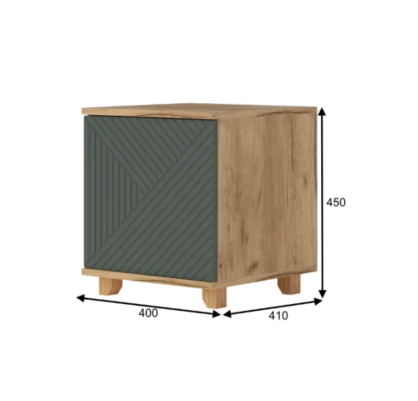 Тумба прикроватная Ньерд 1 створка дуб вотан/можжевельник