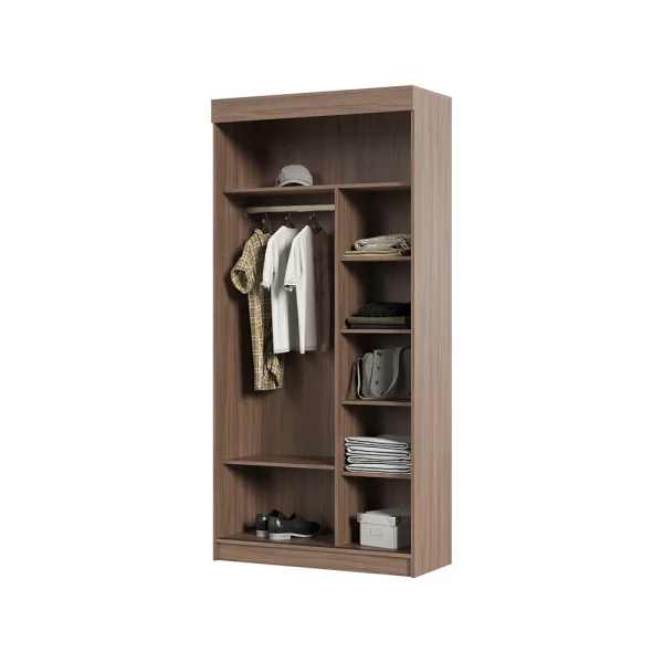 Шкаф-купе Андрей-Эконом (евро) ясень шимо темный/ясень шимо светлый