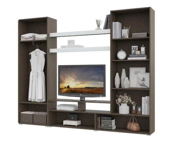 Гостиная Альфа венге/белый глянец