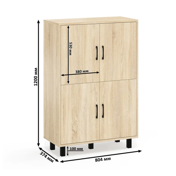 Комод 126-804 дуб сонома