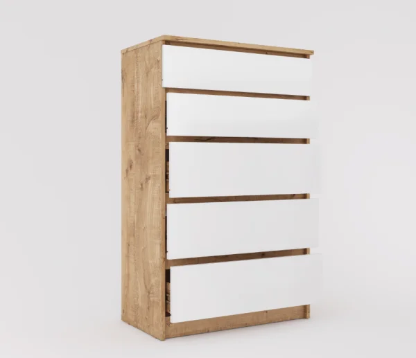 Комод Охта Лайт 700.5 дуб вотан/белый