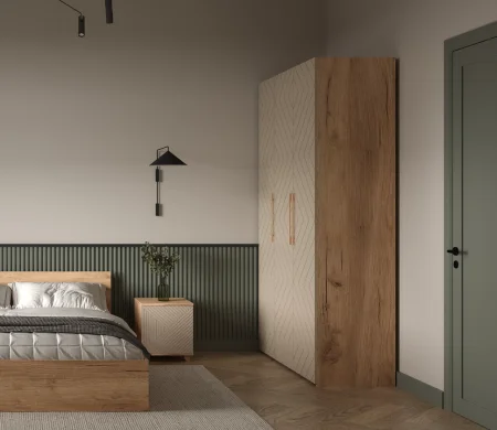 Шкаф Ньерд 1350 дуб вотан/ива пепельная