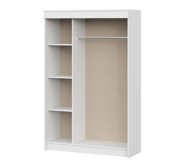 Шкаф-купе Бассо белое дерево