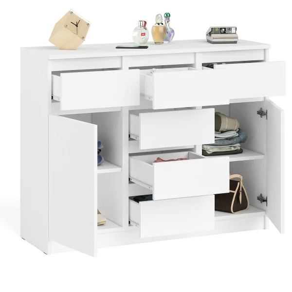 Комод с ящиками и дверками МК 1200.4 белый