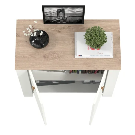 Комод Джастин 16.228.02 белый шагрень/дуб белый