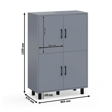 Комод 126-804 графит