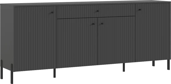 Комод Оливия (металл) графит/графит софт