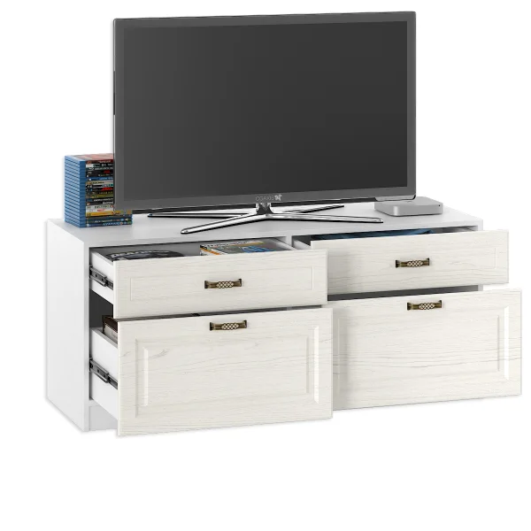 Тумба Ливерпуль ясень ваниль/белый