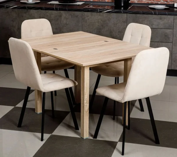 Стол обеденный раскладной дуб сонома