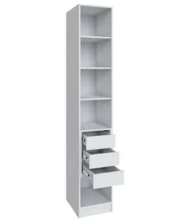 Шкаф Мадрид 0,4 с 3 ящиками внутри белый