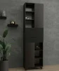 Пенал Копенгаген венге/черный матовый