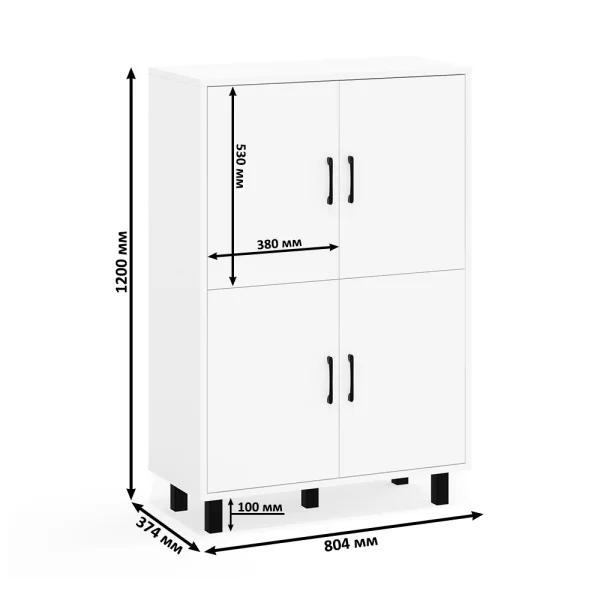 Комод 126-804 белый