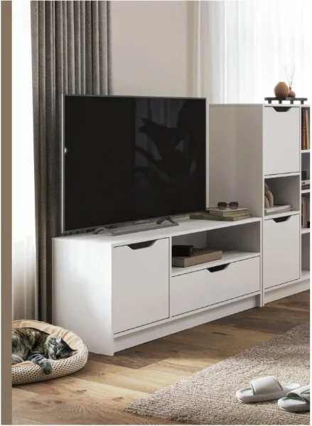 Тумба под ТВ Руна ТВ 01 белый Тумба под ТВ Руна ТВ 01 белый