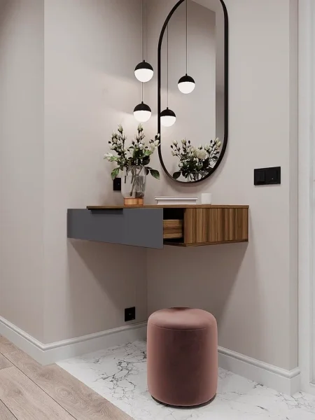 Тумба подвесная Роза 900.2 орех франклин/графит скин ройс