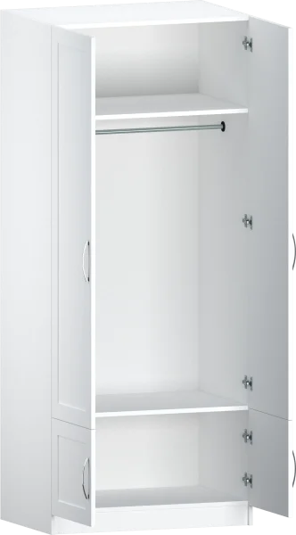 Шкаф 2-дверный Классика 7.15 белый