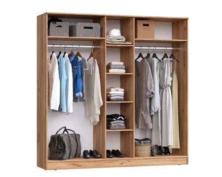 Шкаф 5-ти створчатый Мартина дуб крафт/графит