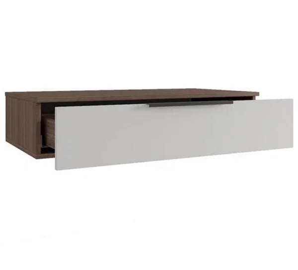 Тумба подвесная Роза 900.2 орех франклин/бежевый скин ройс