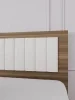 Кровать Роза 160 орех франклин/белый софт тренто