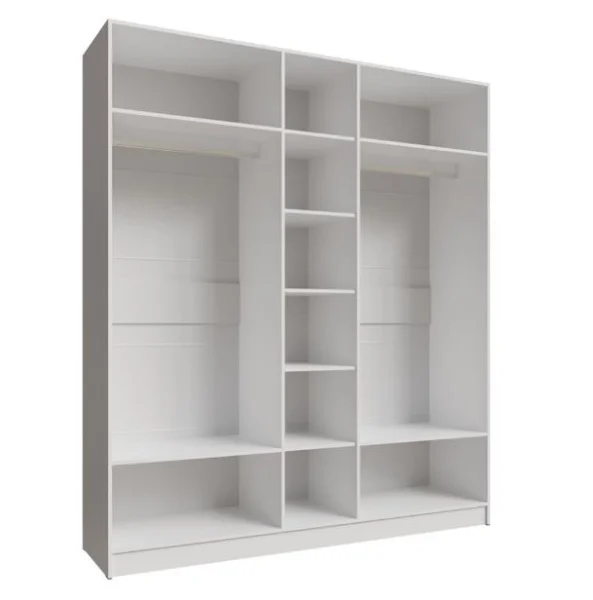 Шкаф Мадрид 2,0 с зеркалом белый