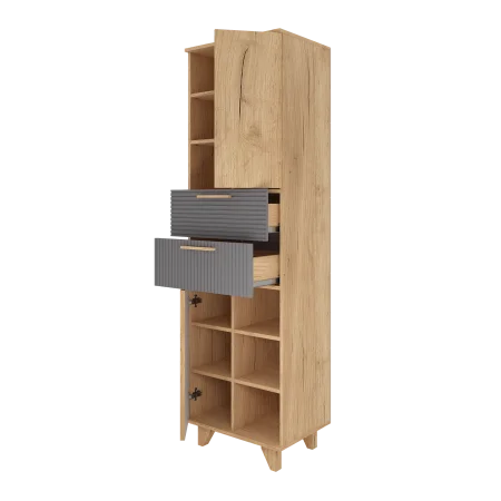 Стеллаж Ньерд дуб вотан/черника