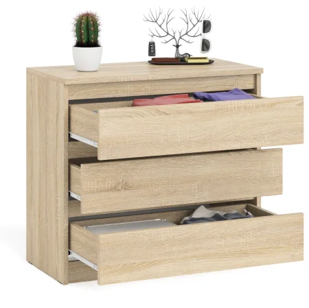 Комод три ящика МК 800.1 дуб сонома