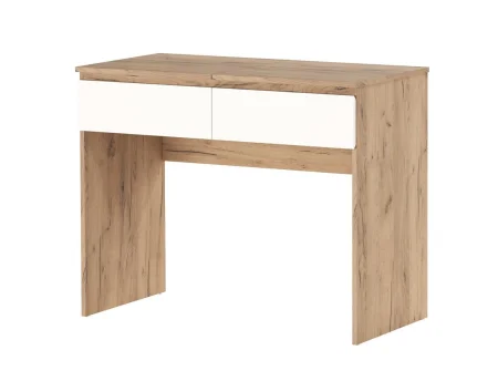 Стол косметический Гретта дуб крафт золотой/белый