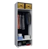 Шкаф 2-х дверный Нэнси NEW белый/белый глянец