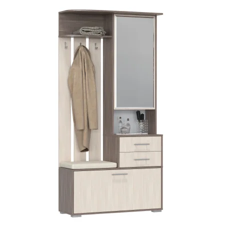 Шкаф с вешалкой Домино 2-3431 бодега тёмный/бодега светлый