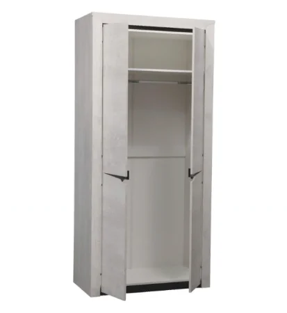 Шкаф для одежды 33.03 Лючия бетон пайн белый